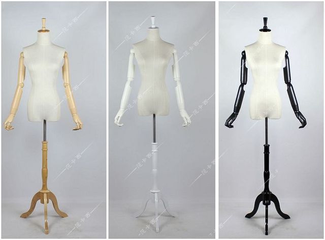 S Size New Arrival Linen Fabric Dressmaker Mannequin With Arms